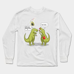 dino wedding Long Sleeve T-Shirt